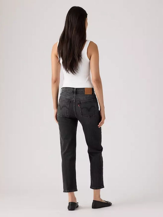 501 Damen Jeans Hosen in Regulär Passform Schwarz
