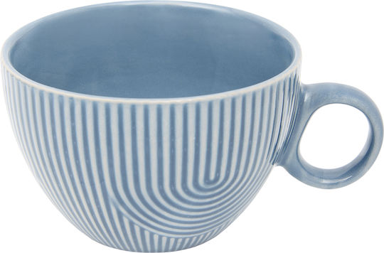 Servierschale Müslischale Rund Keramik Blau mit Durchmesser 14,5cm