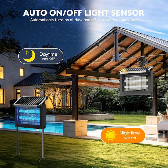 Lampa Solar Bugg Zapper with High Voltage Grid