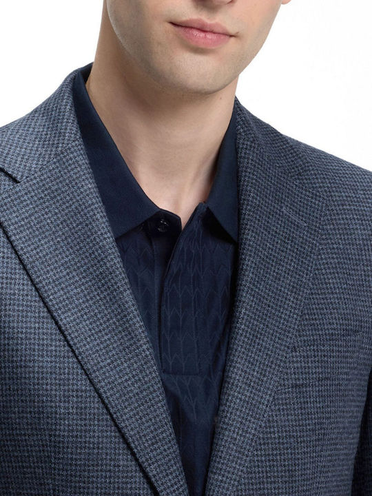 Men’s Slim Fit Blue Jacket