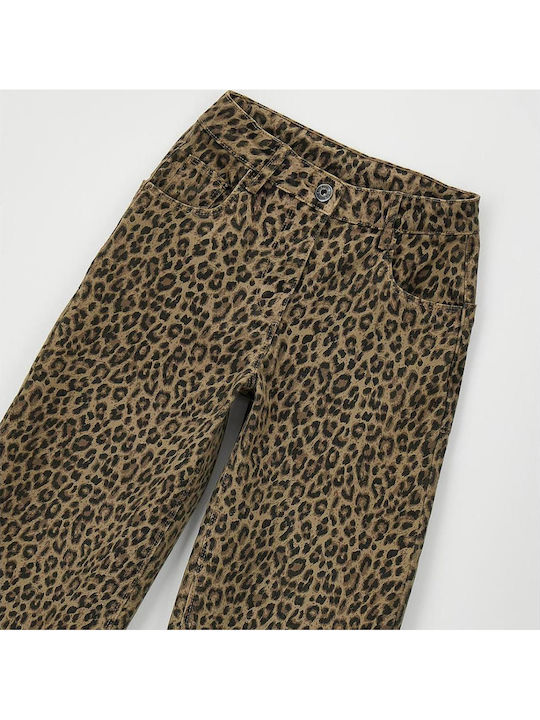 Kids Fabric Trousers Beige