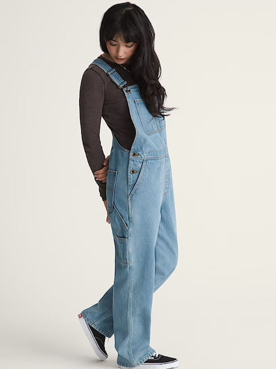 Damen Denim Jumpsuit Light Stonewash