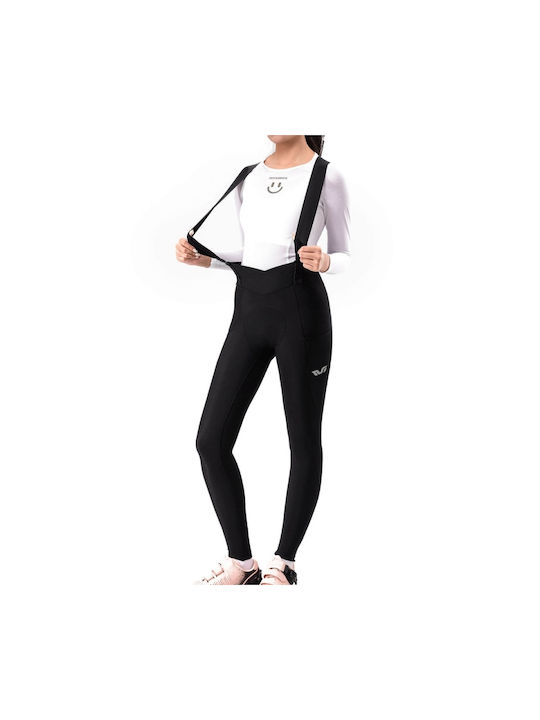 Rockbros Pantaloni De Ciclism Pentru Femei Cu Bretele Negri