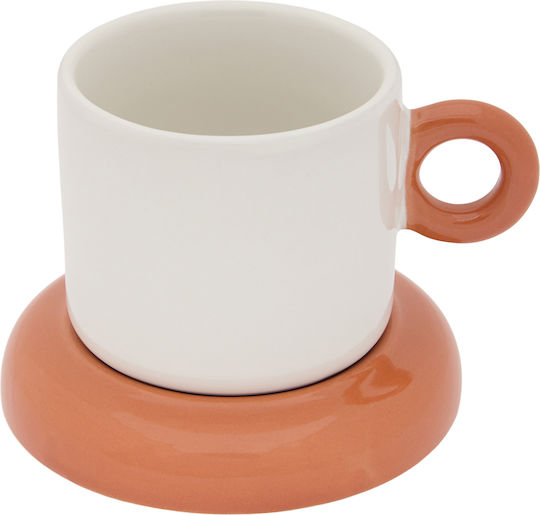 Espresso Ceramic Brown Cups 110ml 8 Pieces