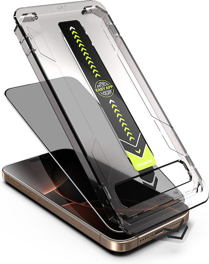 Techsuit Titanglass Fullcover iPhone 18 Pro Max Privacy Протектор за мобилен телефон