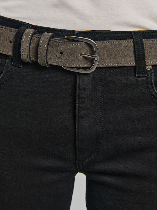 Sandra Damen Jeans Hosen in Slim Passform Schwarz