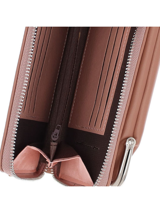 Large Women's Pink Card Wallet