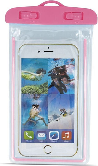 Αδιάβροχη Θήκη Universal Έως 6 5" Xl Waterproof Greengo Διαφανές Ροζ