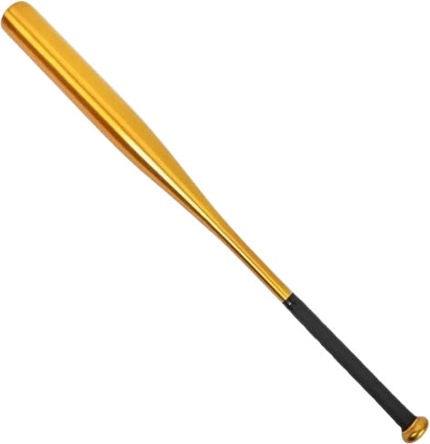 Set două bâte de baseball Depox din aluminiu 80 cm auriu negru