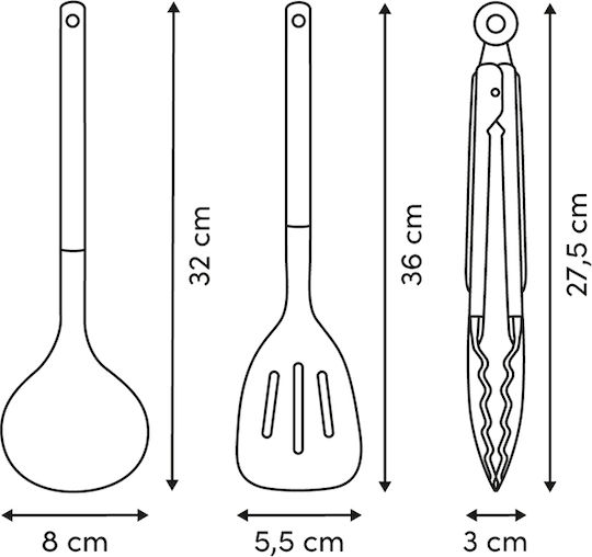 5Five Seturi De Ustensile De Gătit 3 Bucăți Roz