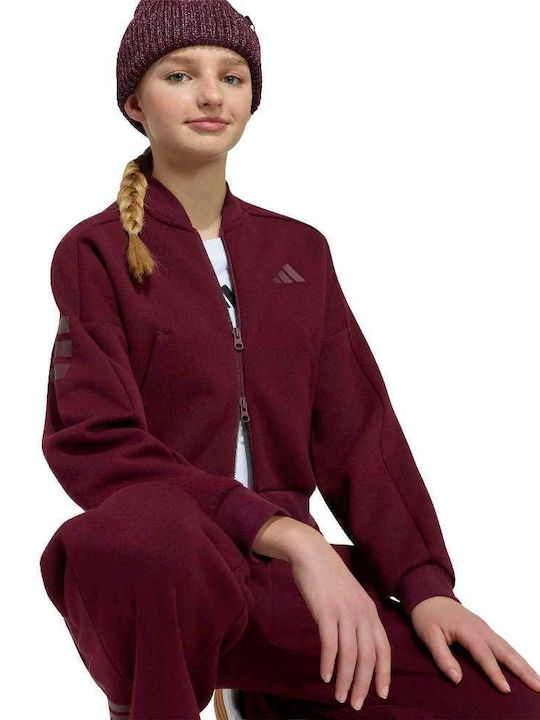 Kids Sweatshirt Cardigan Maroon 3s 3s