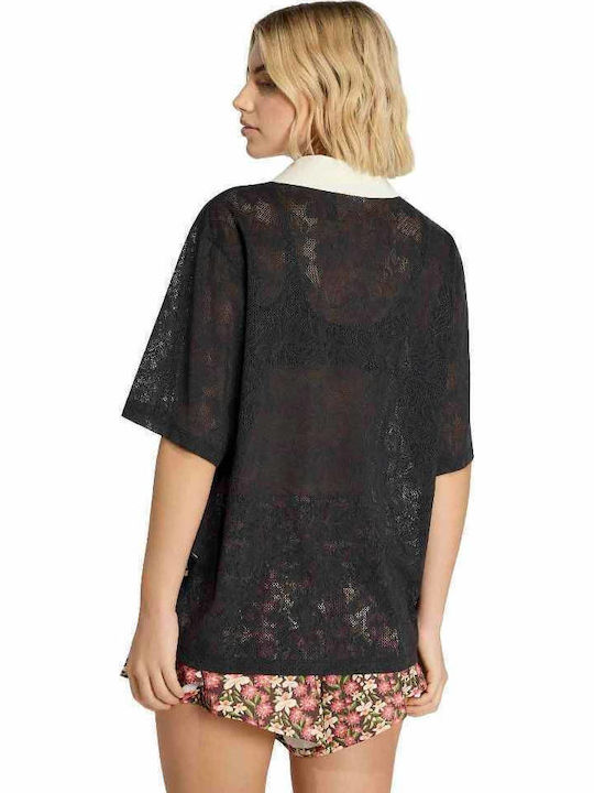adidas Jersey Bluza Neagră / Albă