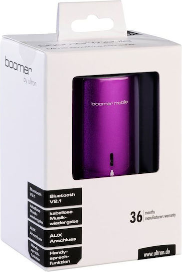 Ultron Boomer Boxă Mobilă Bluetooth 2W cu Durată a Bateriei Până la 4 Ore Violet