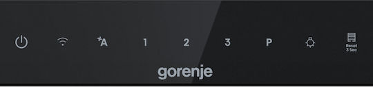 Gorenje Απορροφητήρας Καμινάδα 60cm Μαύρος με Wi-Fi