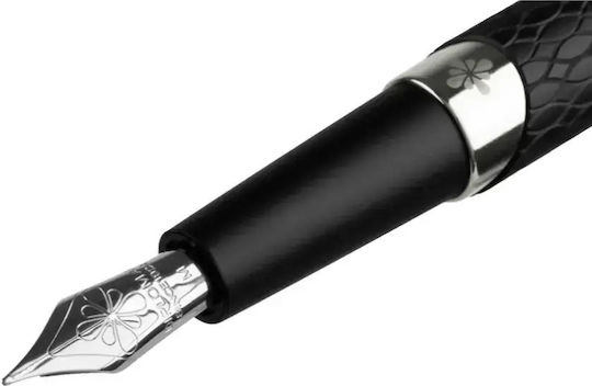 Diplomat Писалка Medium 0.8mm Сива от Inox с Черно Мастило