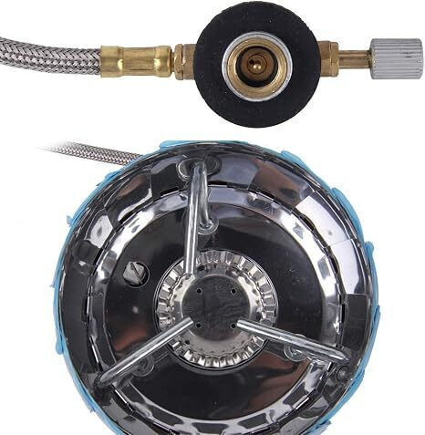Mini Camping Stove Wind Protection 330g Canister Compact Lightweight