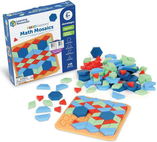 Learning Resources Explorers Math Mosaic STEM Εκπαιδευτικό Παιχνίδι για 5+ Ετών LER9470 (EN)