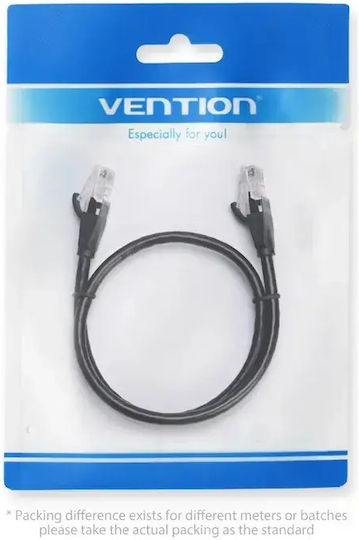 Vention U/UTP Кат.6 (Gigabit) Мрежови Кабел Ethernet 5m Черен