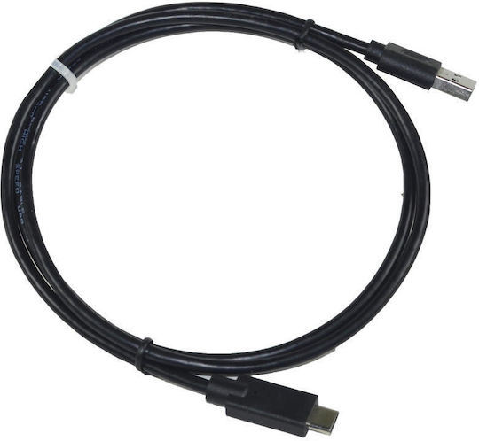 MSonic Cablu USB 2.0 USB-C Masculin - USB-A Negru 1m MLU536