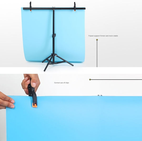 Puluz 70x200cm + Hintergründe 2 Stück Puluz Foto- und Videobeleuchtungsset Mit Stativ