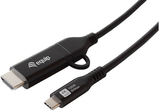Equip Cablu HDMI male - USB-C male 1m Negru