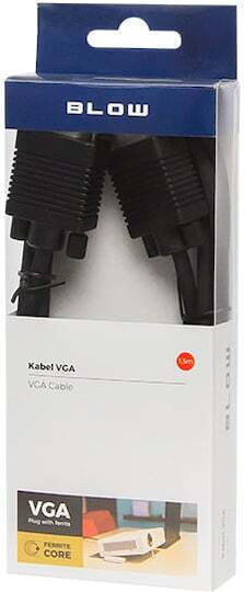 Blow Cable VGA male - VGA male Μαύρο 1.5m (VG-611)