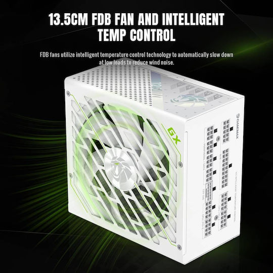 GameMax GX PRO 1250G 1250W Λευκό Τροφοδοτικό Υπολογιστή Full Modular 80 Plus Gold