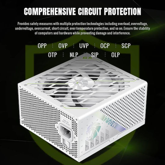 GameMax GX PRO 1250G 1250W Λευκό Τροφοδοτικό Υπολογιστή Full Modular 80 Plus Gold