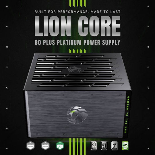 GameMax Lion Core 1200W Black Power Supply Full Modular 80 Plus Platinum