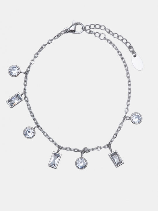 Luigi Armbänder Kette Strass 4966711-Silber