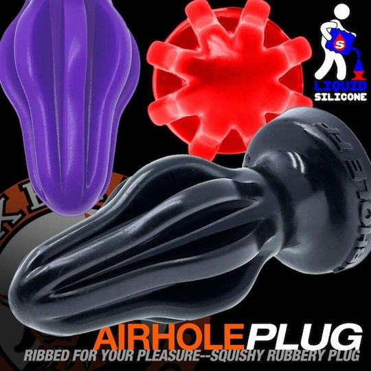 Oxballs Airhole Пернат Червен Анален Щепсел Червен-м