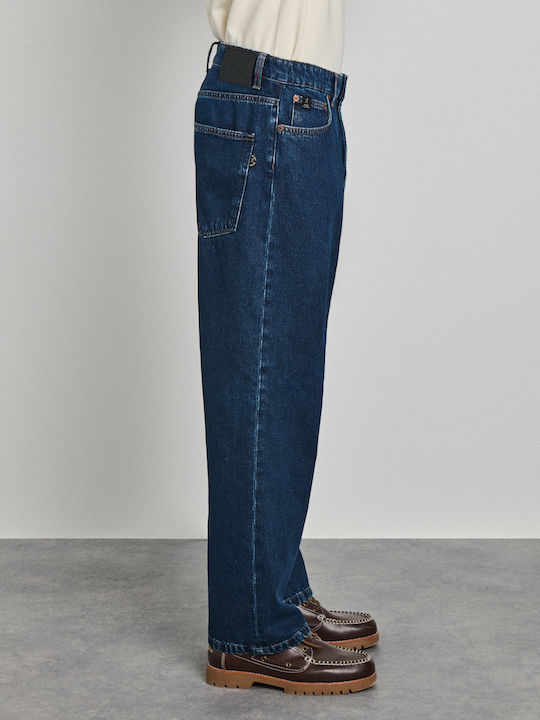 Pantaloni de Blugi Pentru Bărbați Straight Albastru Marin