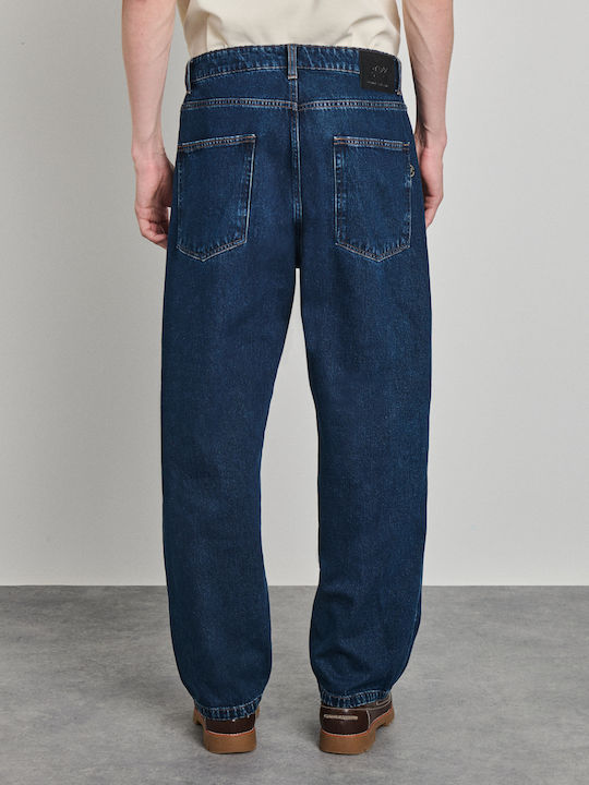 Pantaloni de Blugi Pentru Bărbați Straight Albastru Marin