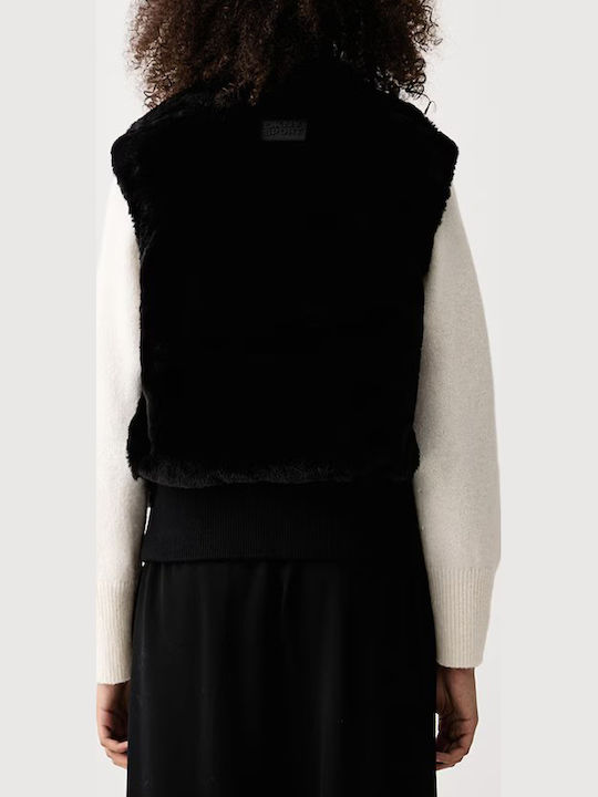 DKNY Kurze Damenpelz Schwarze