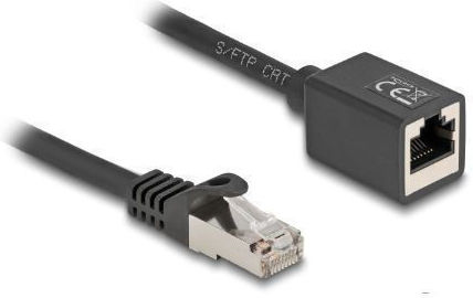 DeLock S/FTP Cat.6a (Gigabit) Καλώδιο Δικτύου Ethernet 2m Μαύρο