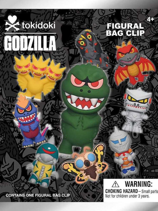 Tokidoki X Godzilla 3d Foam Bag Clips Display 24
