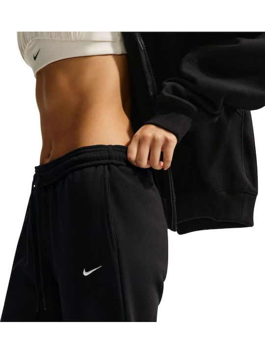 Studio Fleece Flared Sweatpants Fleece Black