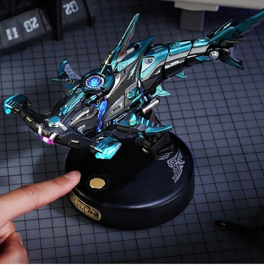 Rolife Cuburi de construit Hammerhead Shark Rokr pentru 14+ Ani 122 bucăți