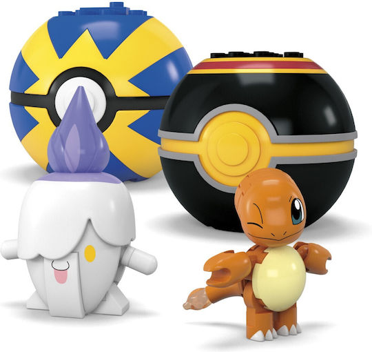 Mattel Конструктори Pokemon Mega Set 4 Fire Team Balls за 6+ Годишни 105 бр