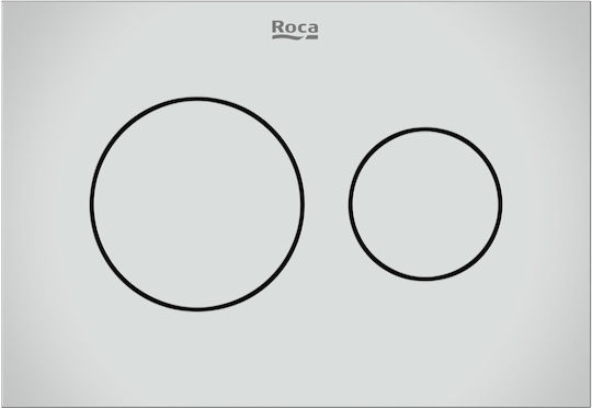 Flush Plate Ps3 Dual Duplo S Chrome Roca