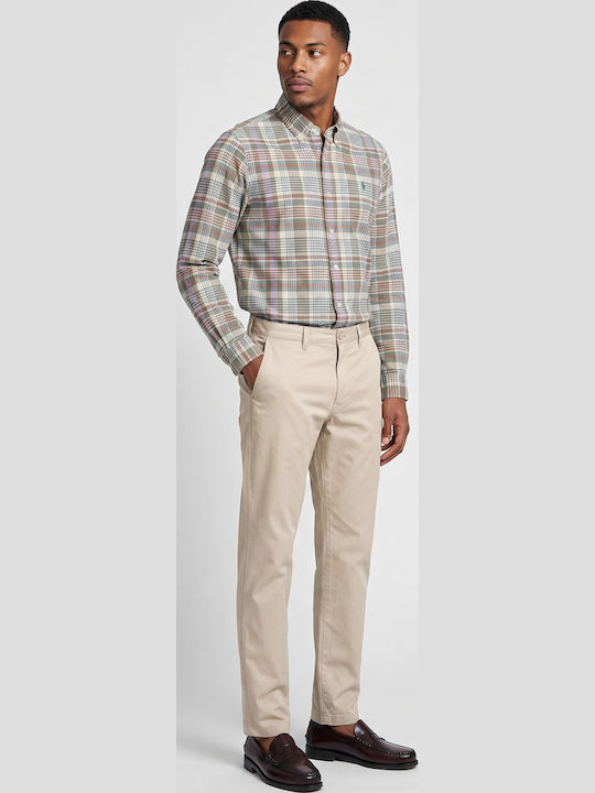 Ανδρικό Παντελόνι Chino Regular Fit Μπεζ