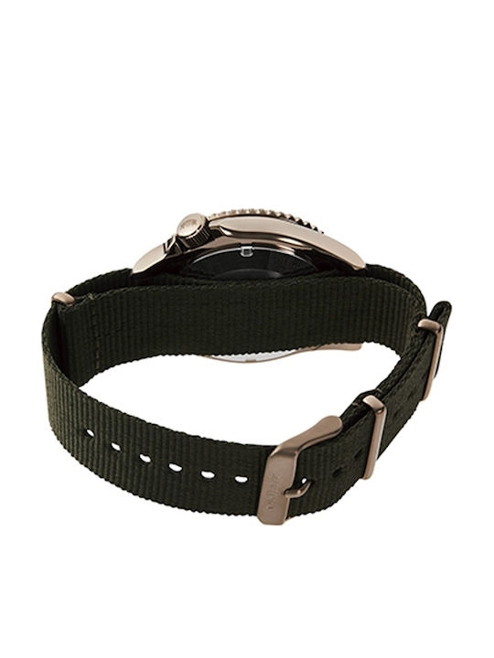 Orient Sports Diver Ceas Barbati 43.4mm Automat Cu Cureaua Textilă Argintie