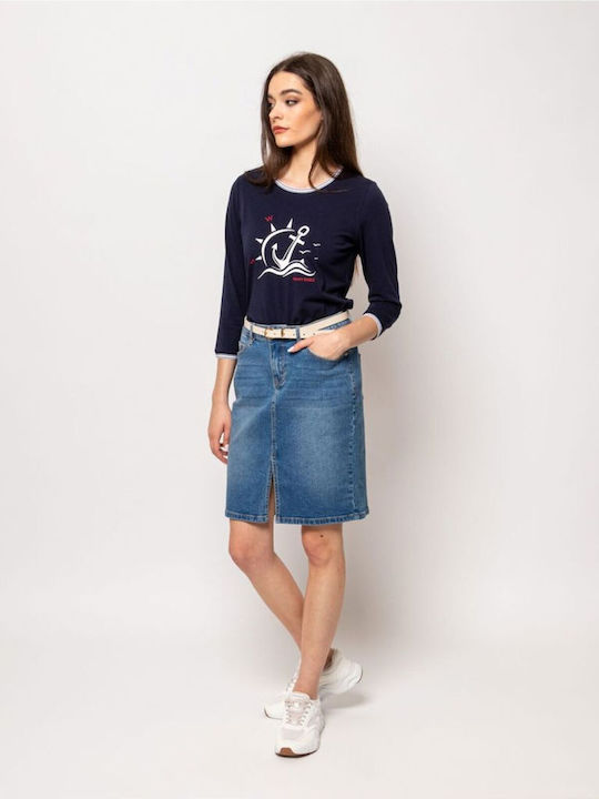 Tricou damă Navy