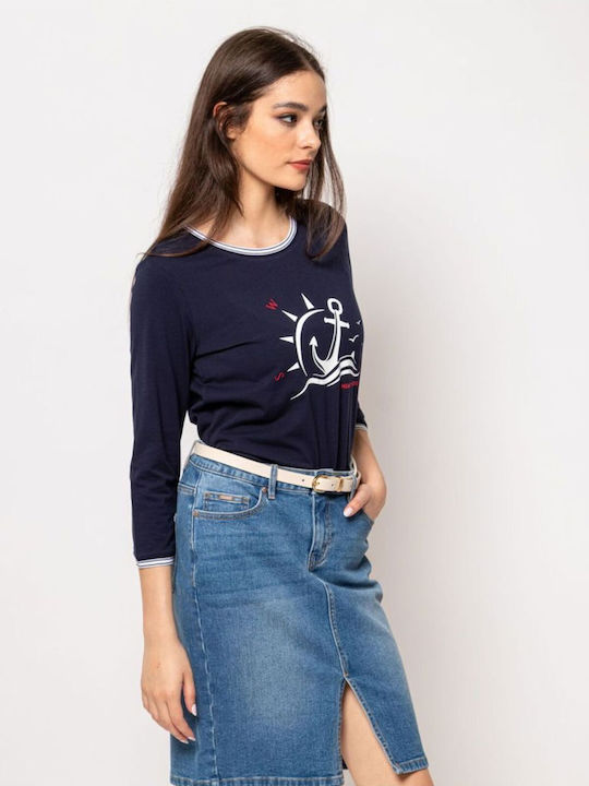 Tricou damă Navy