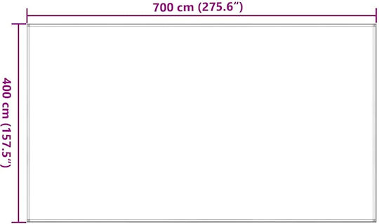 vidaXL Δάπεδο για Σκηνή Camping Πράσινο 700x400εκ.