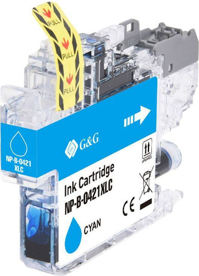 G&G Kompatible Tintenpatrone InkJet Brother Brother LC421XLC 500 Seiten 10ml Cyan 1 Stück
