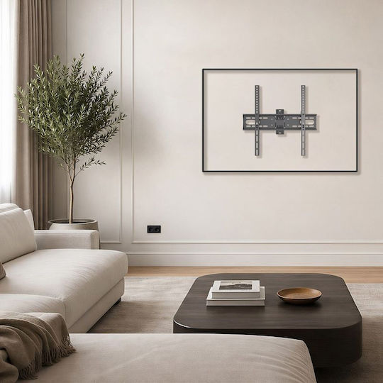 Maclean Energy MC-191 Βάση Τηλεόρασης Τοίχου έως 55" και 30kg Μαύρο