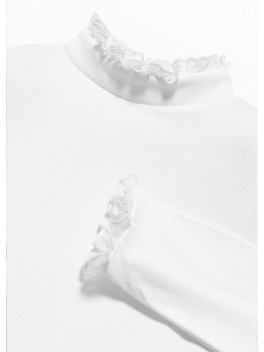 Kids Turtleneck Long-sleeved Cream