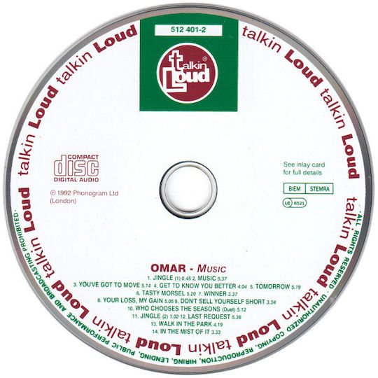 Omar Music Cd