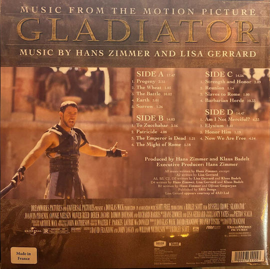 Hans Zimmer Lisa Gerrard Gladiator Music From Motion Picture Vinyl